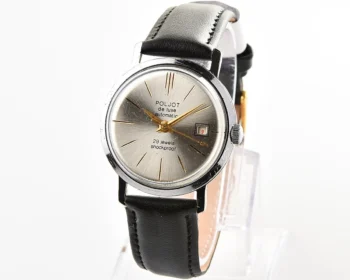 Soviet vintage Poljot De Luxe mechanical watch with self winding automatic movement
