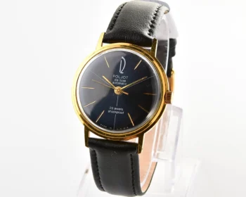 Beautiful vintage gold-plated wristwatch Poljot De Luxe with self winding mechanical movement!