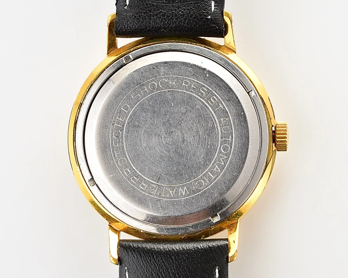 Beautiful vintage gold-plated wristwatch Poljot De Luxe with self winding mechanical movement