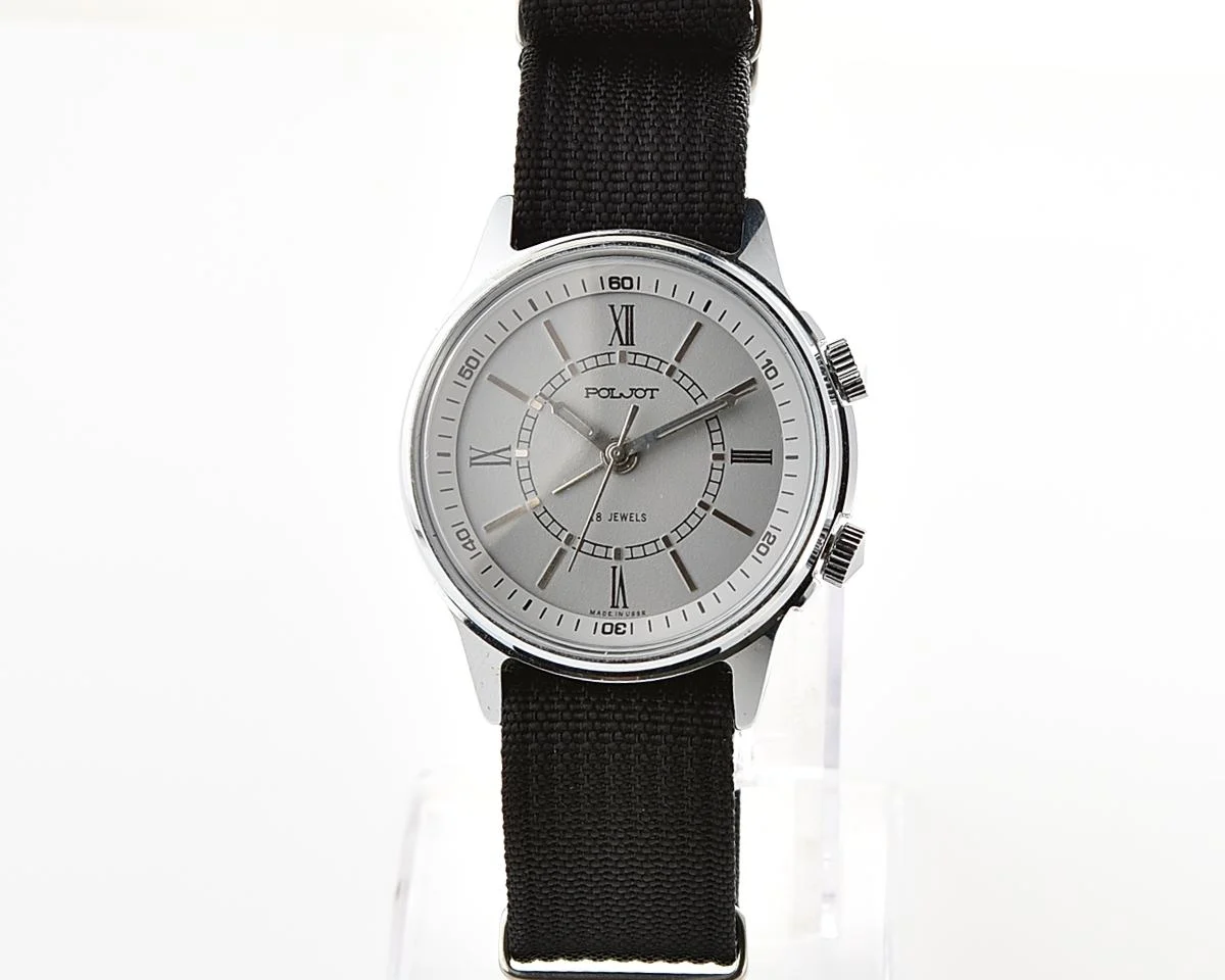 Excellent Poljot "cricket" mechanical wristwatch with alarm function!