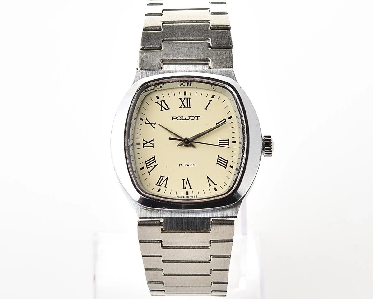 Vintage Soviet Poljot mechanical wristwatch