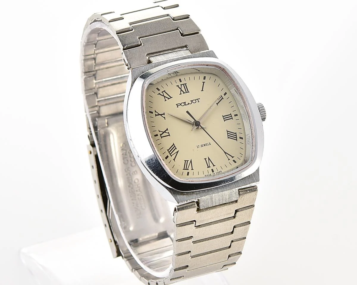 Vintage Soviet Poljot mechanical wristwatch