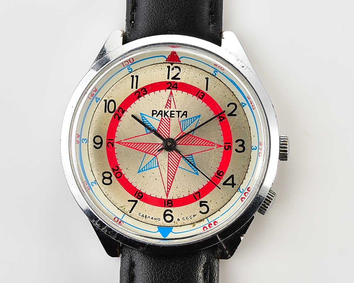 Soviet mechanical RAKETA Compass Rose mechanical wristwatch