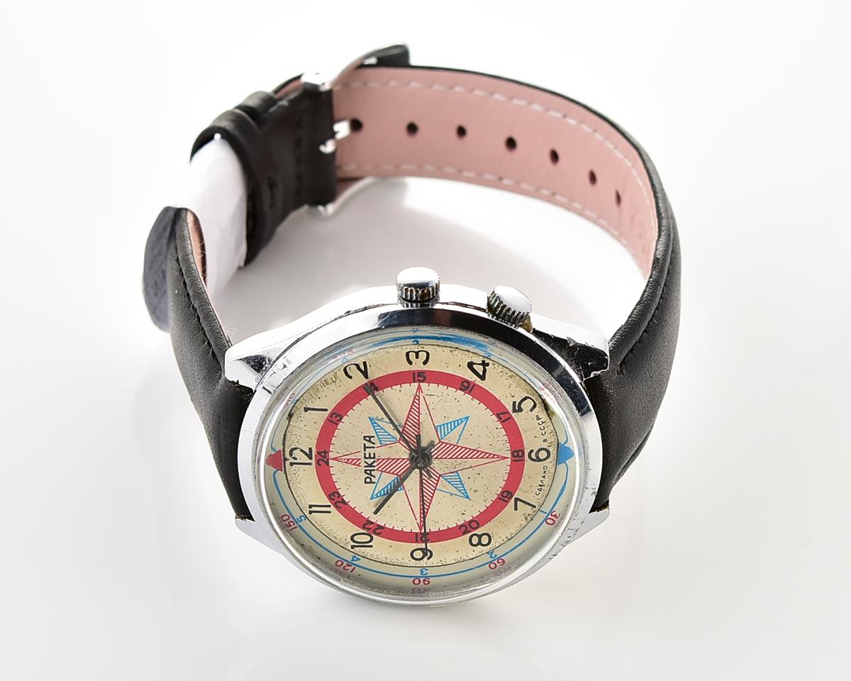 Soviet mechanical RAKETA Compass Rose mechanical wristwatch