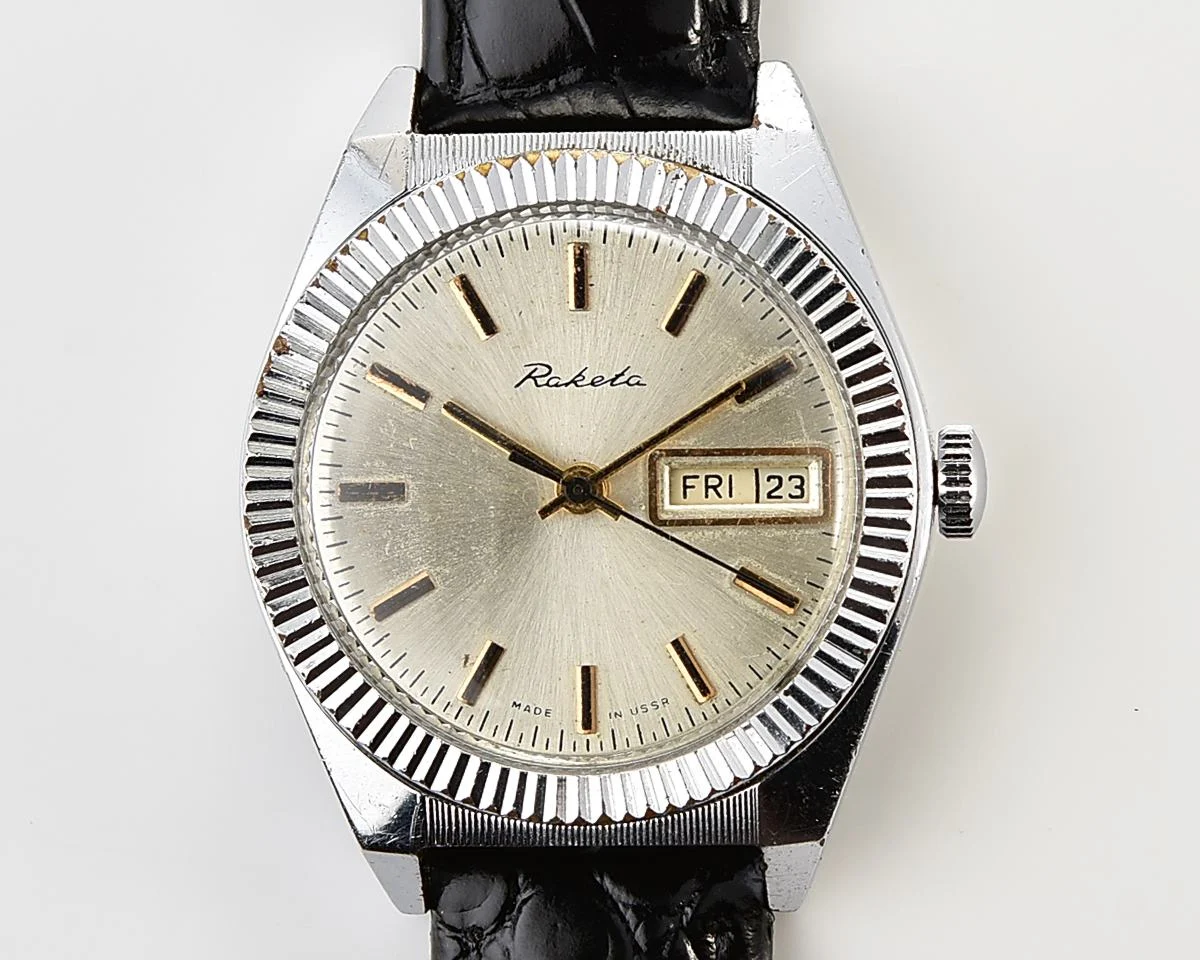 Soviet Raketa "Rolex" vintage mechanical wristwatch
