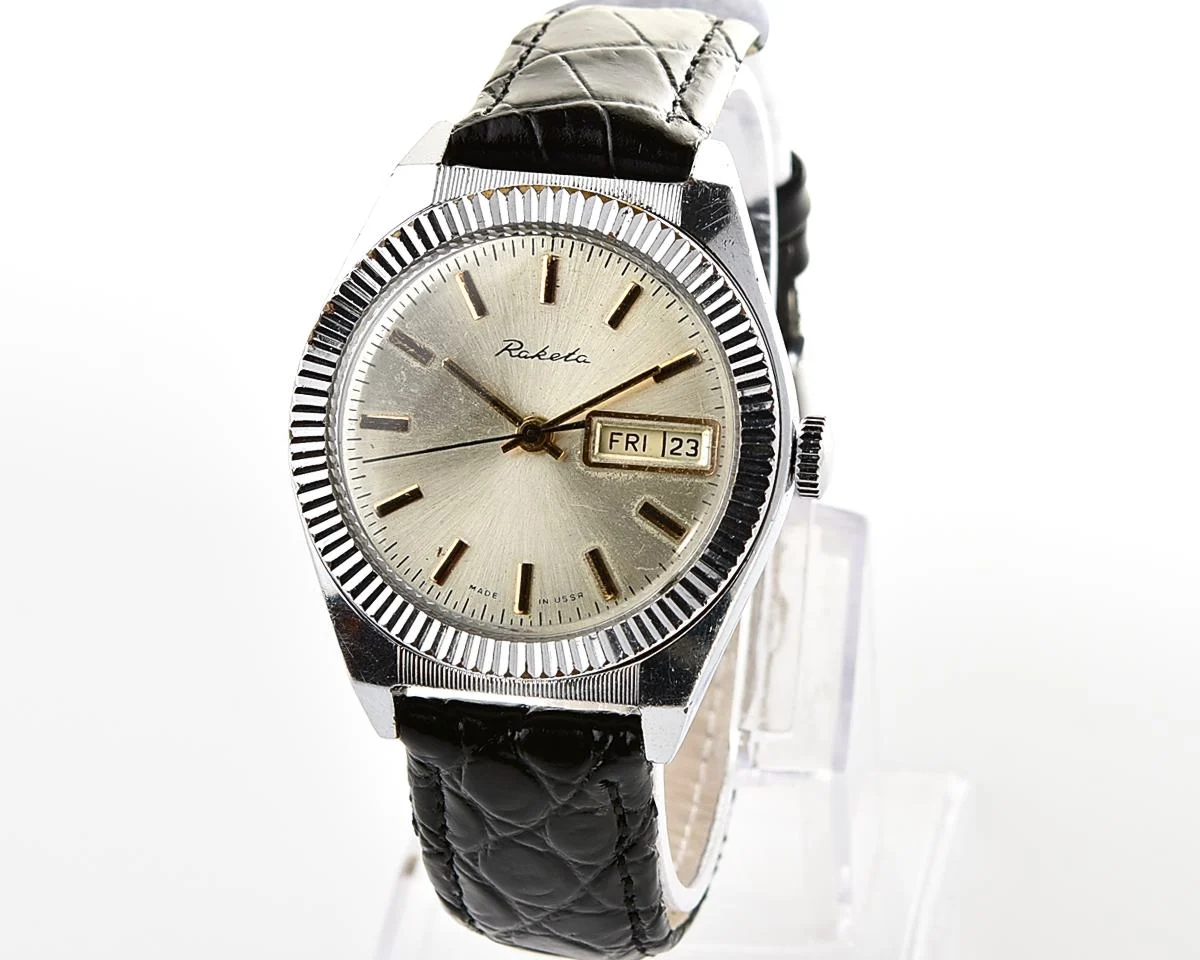 Soviet Raketa "Rolex" vintage mechanical wristwatch