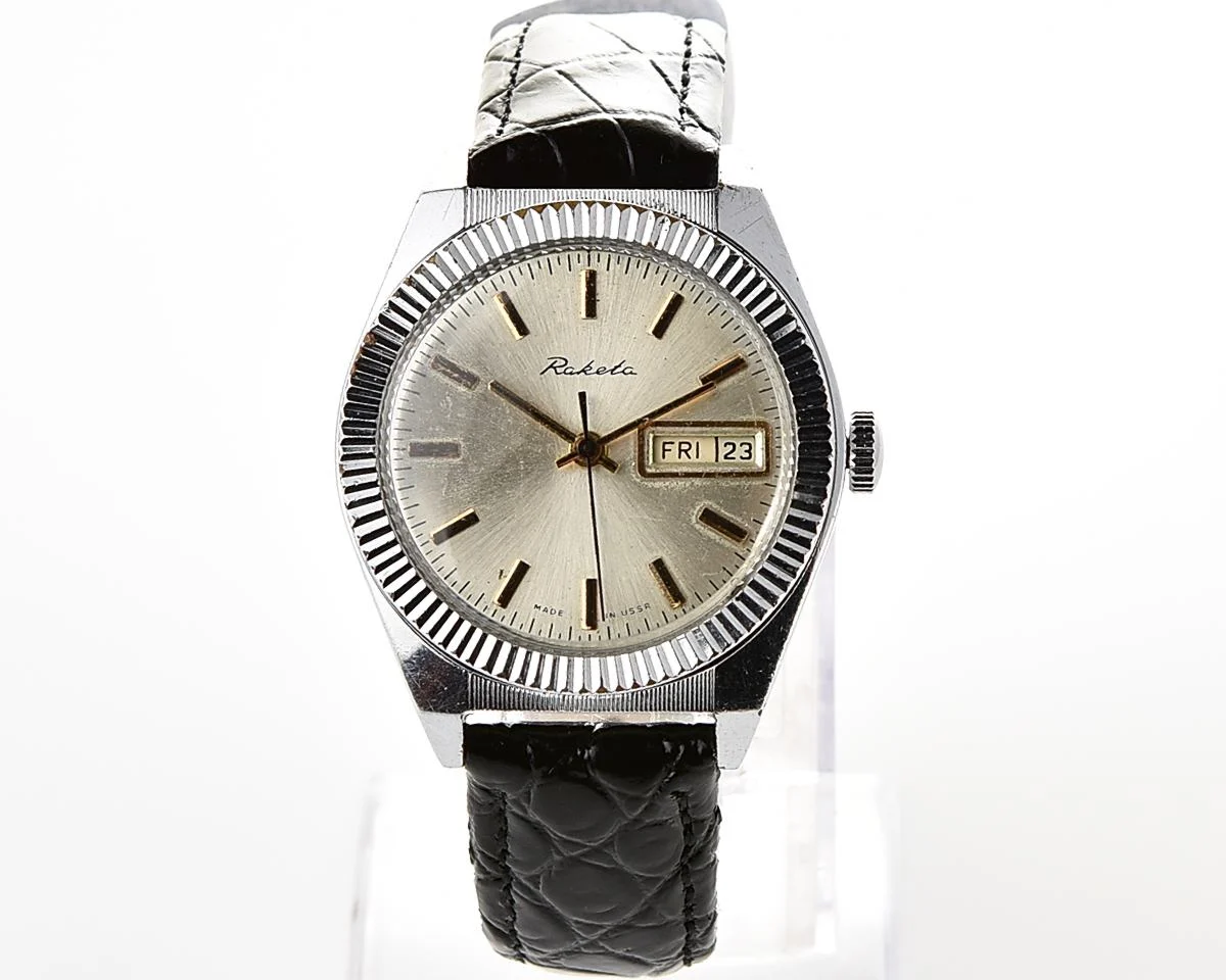 Soviet Raketa "Rolex" vintage mechanical wristwatch