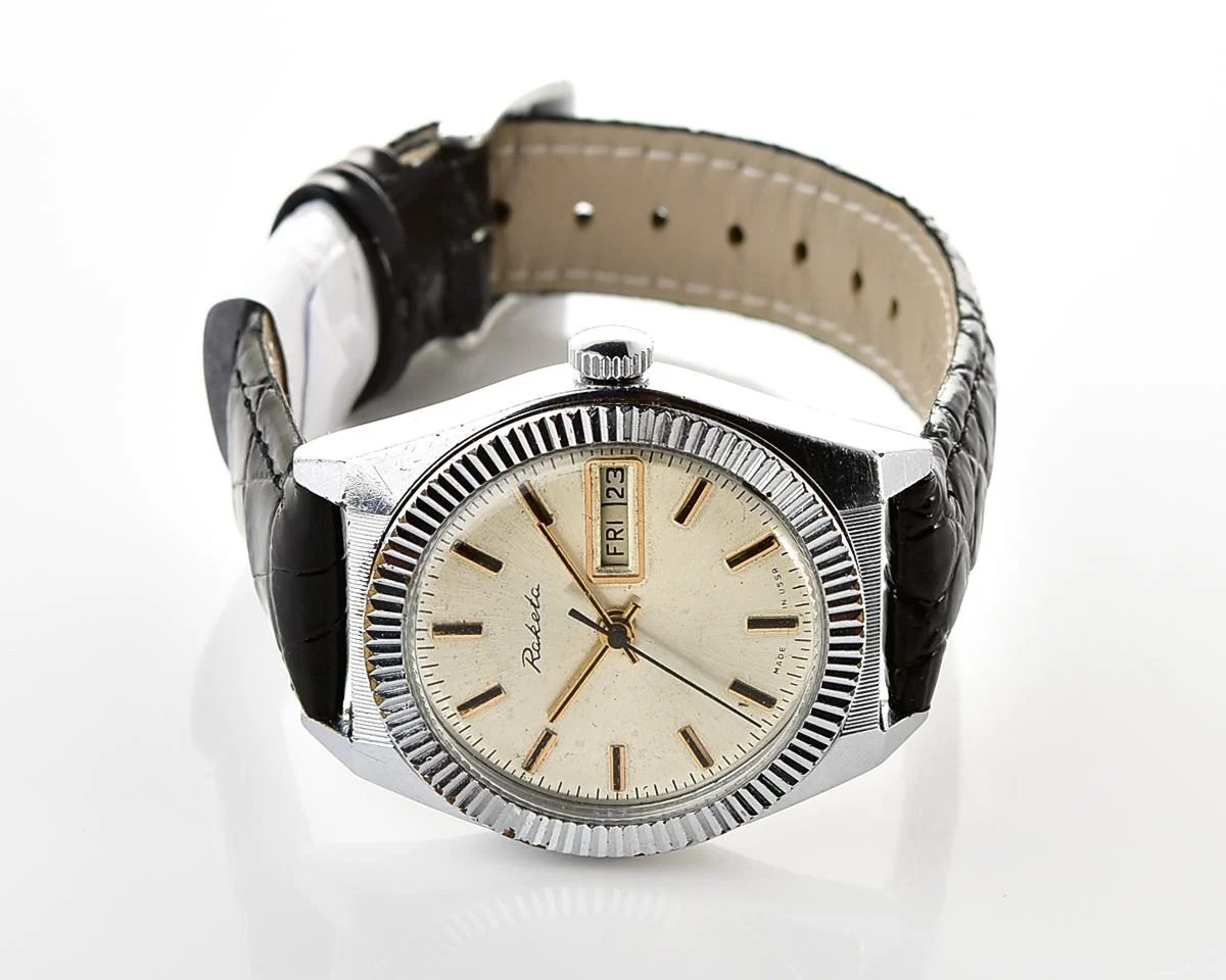 Soviet Raketa "Rolex" vintage mechanical wristwatch
