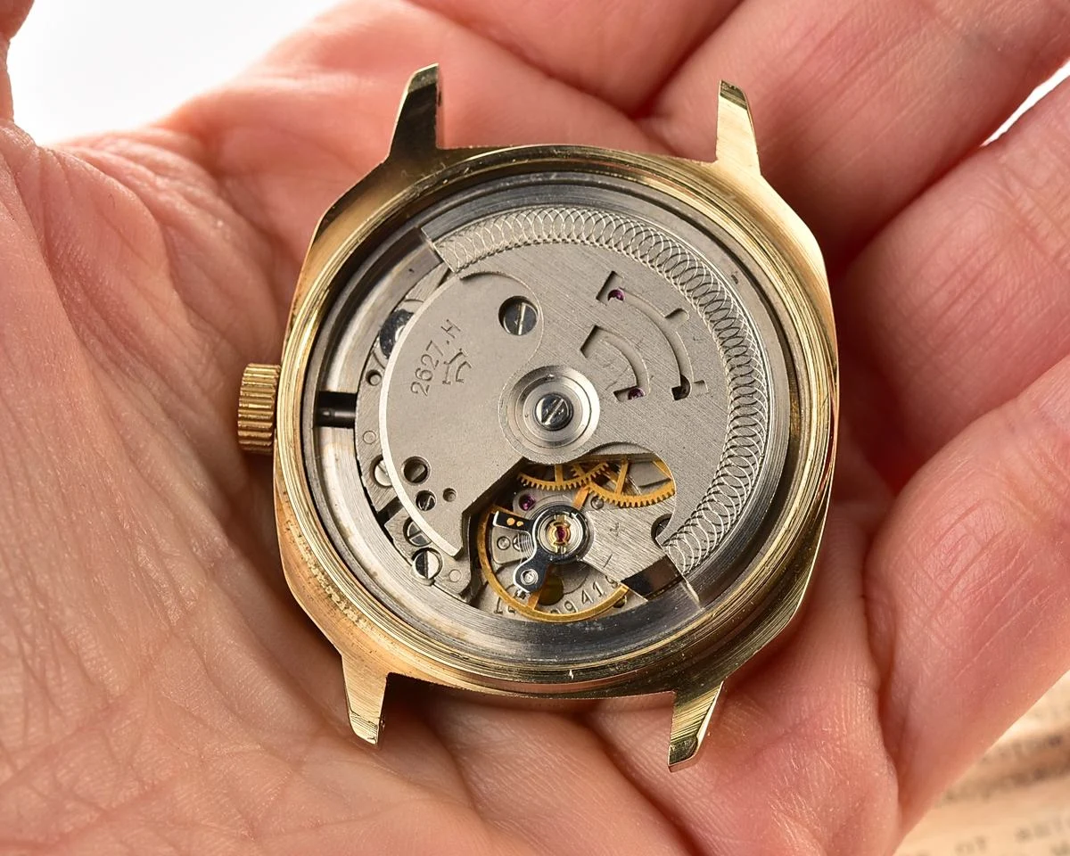 TIME CAPSULE: Soviet mechanical gold-plated Raketa with automatic self-winding movement - New Old Stock (NOS)!