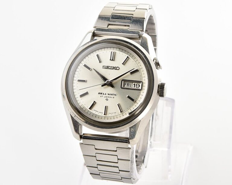 Seiko Bell-Matic 27 jewels mechanical wristwatch with alarm, early production from April 1967!