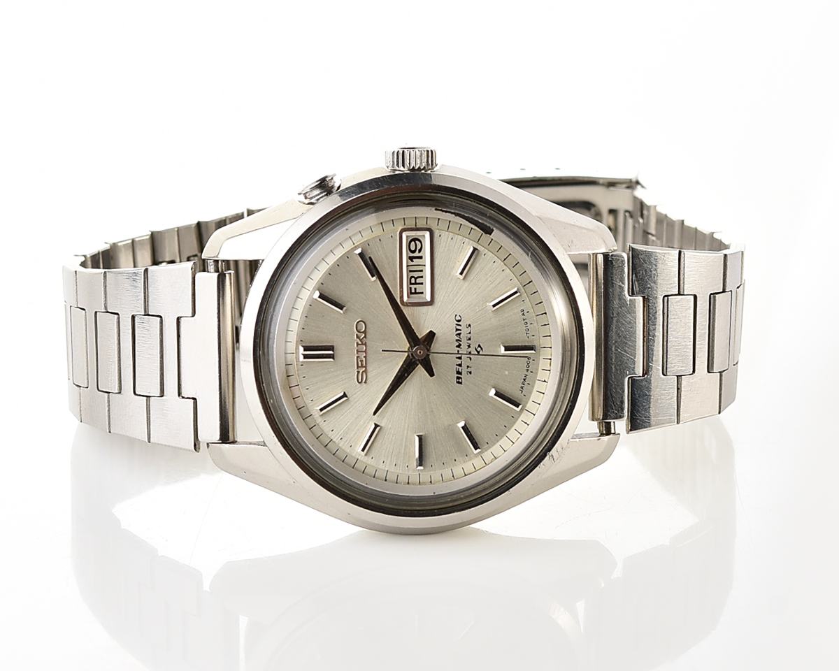 Seiko Bell-Matic 27 jewels mechanical wristwatch with alarm, early production from April 1967!