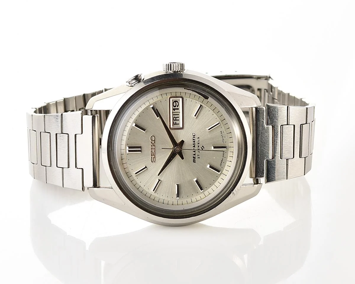 Seiko Bell-Matic 27 jewels mechanical wristwatch with alarm, early production from April 1967!