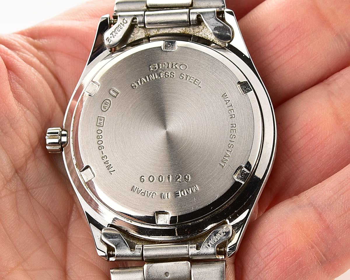 Seiko Spirit Quartz Day/Date wristwatch (Oct. 1996)