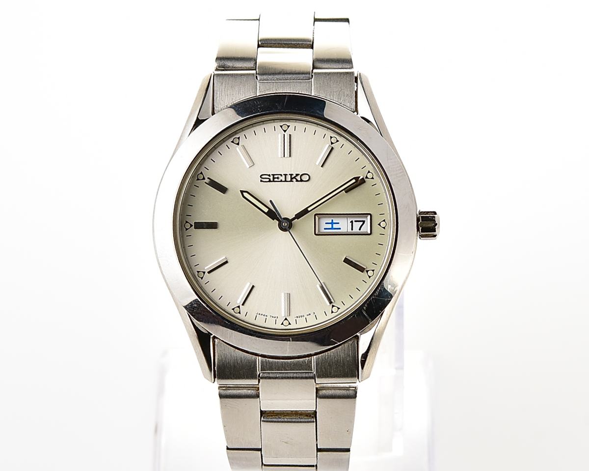 Seiko Spirit Quartz Day/Date wristwatch (Oct. 1996)