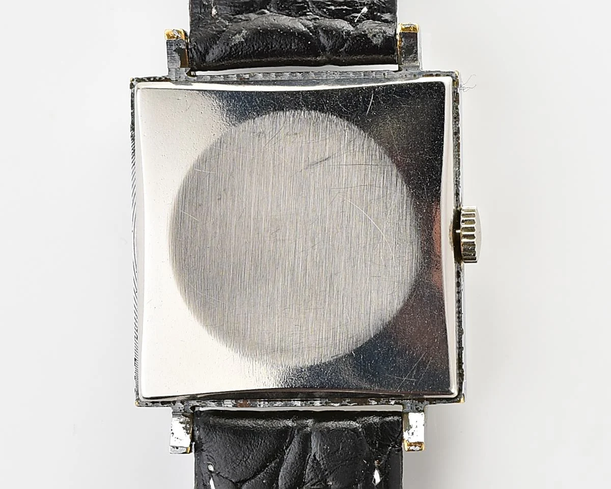 Square Slava Soviet mechanical watch with silver sunburst dial & date, 21 jewels, from the 1970s - Image 10