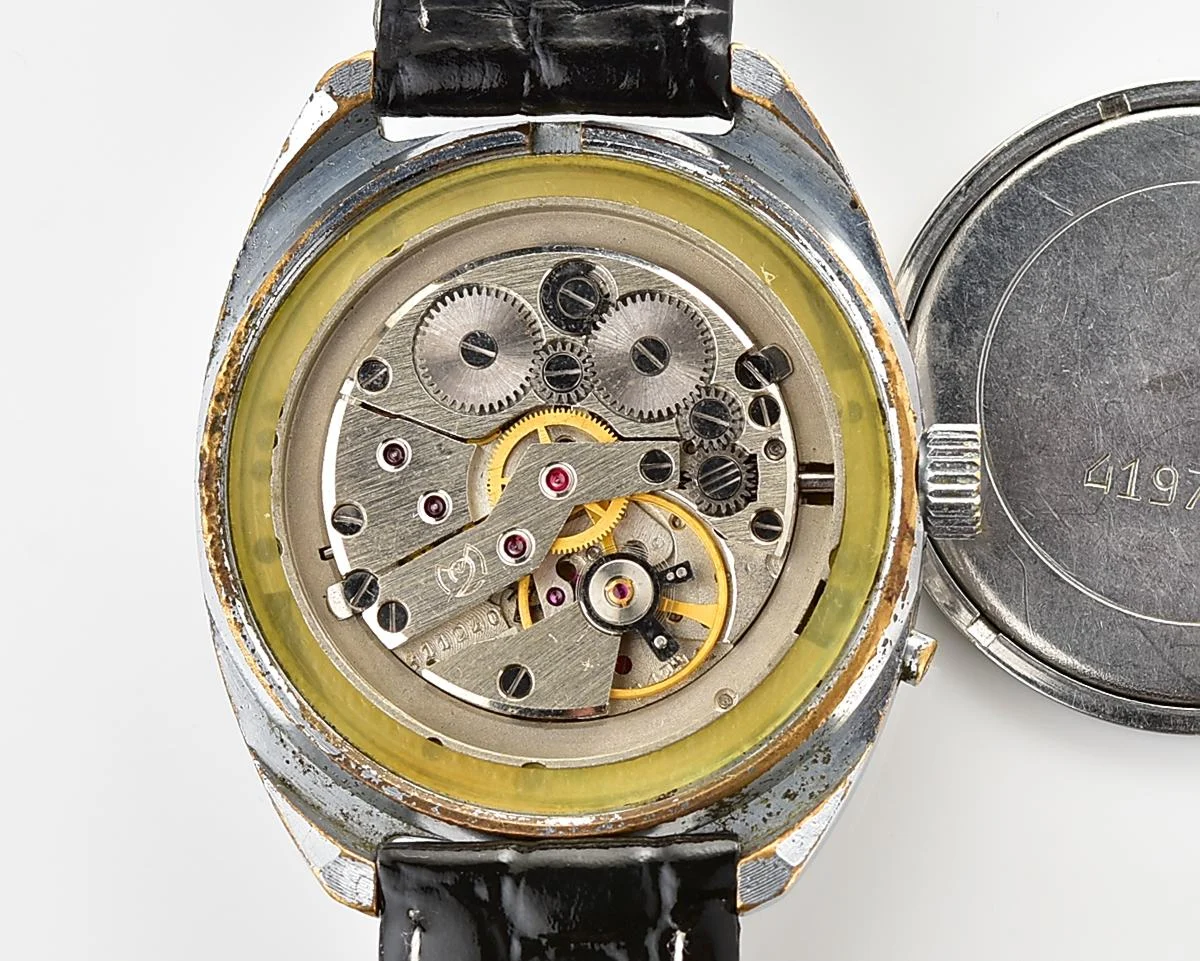 Soviet Slava vintage mechanical wristwatch