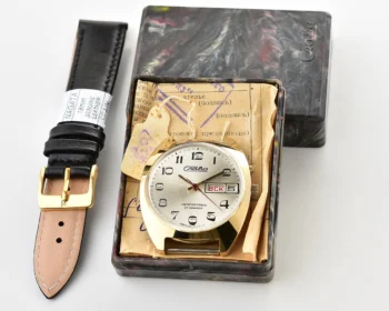 TIME CAPSULE: Vintage Slava Soviet mechanical watch with automatic self-winding movement, New Old Stock (NOS)!