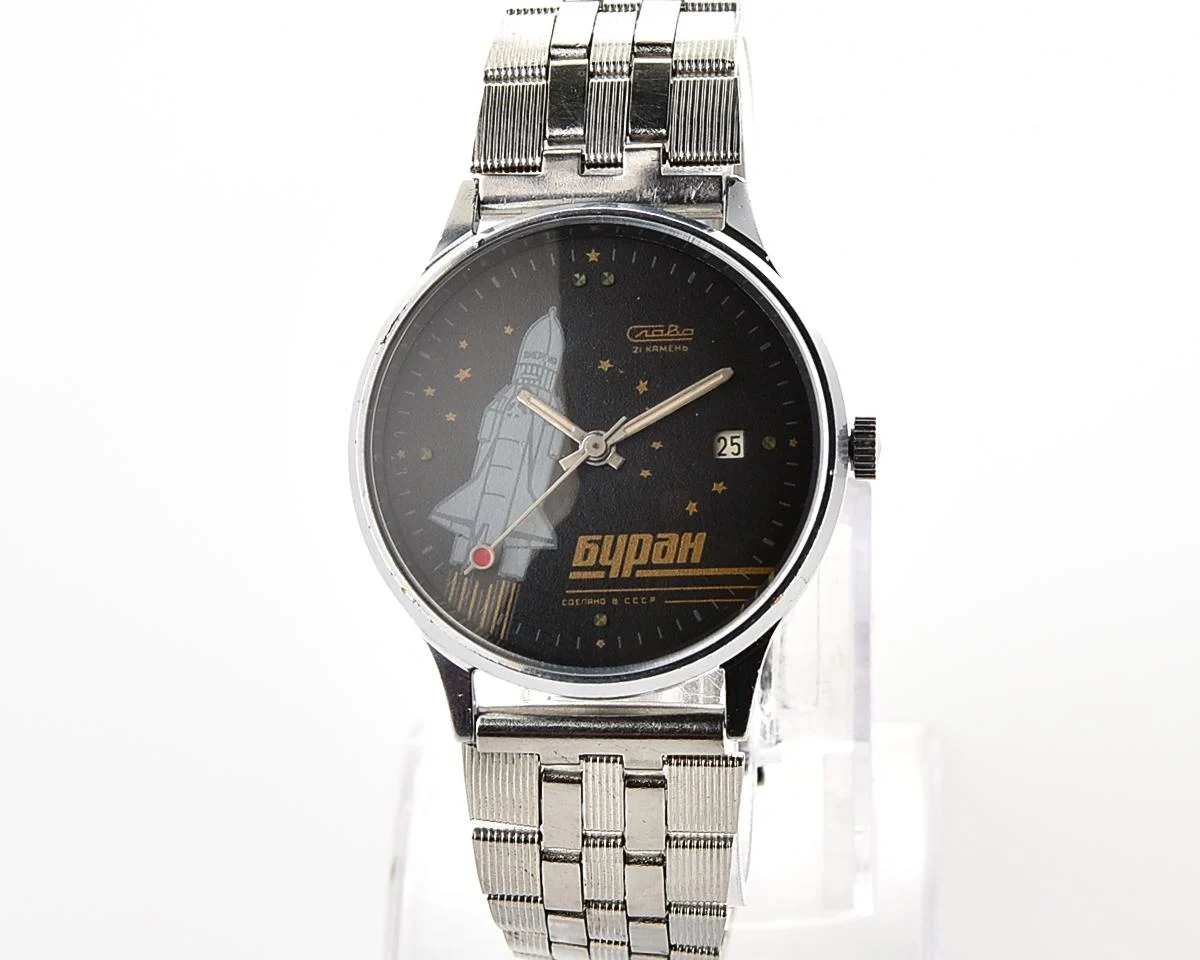 Slava Buran mechanical vintage watch – relic of Soviet space exploration era!