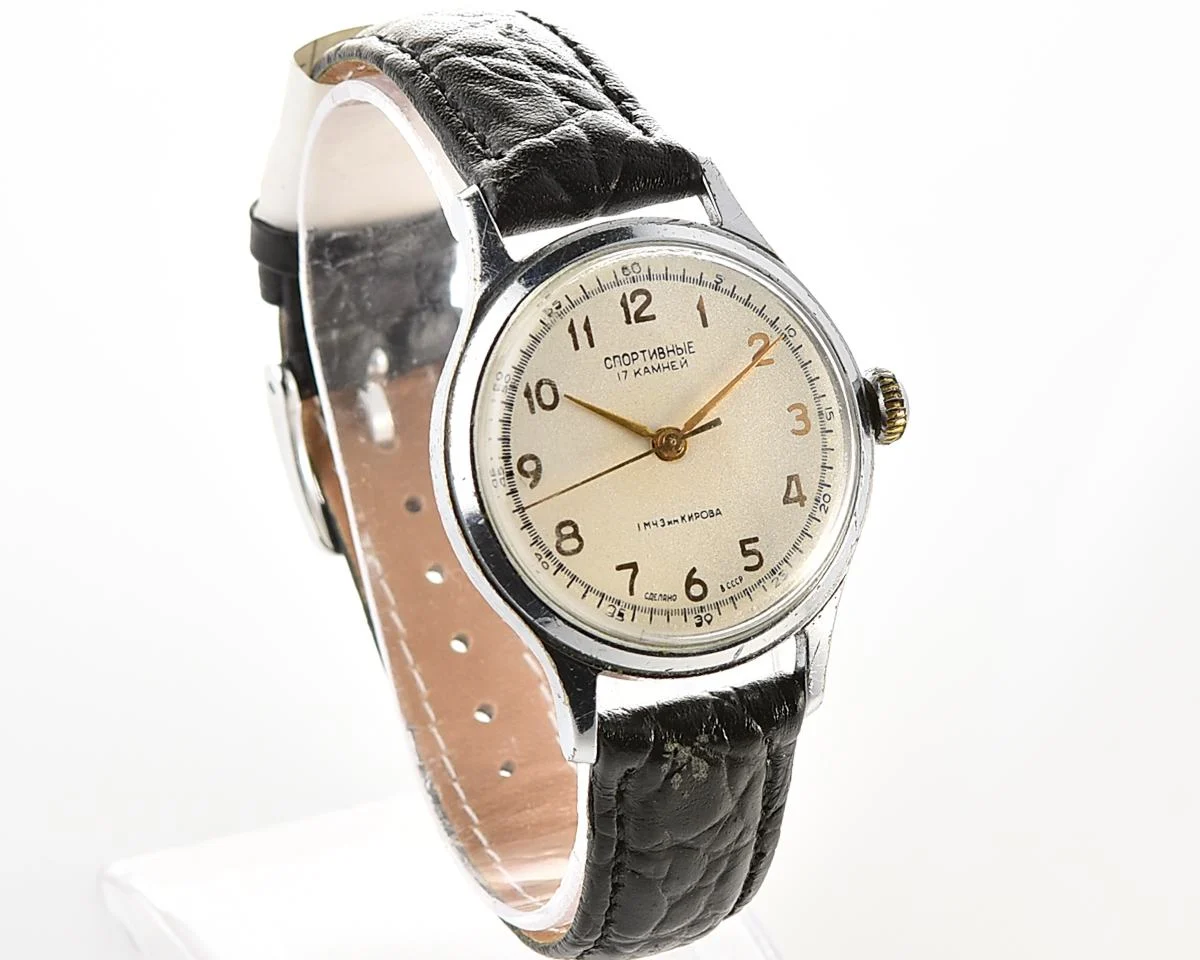 Vintage Soviet Sportivnie mechanical watch, from the 1st quarter of 1957