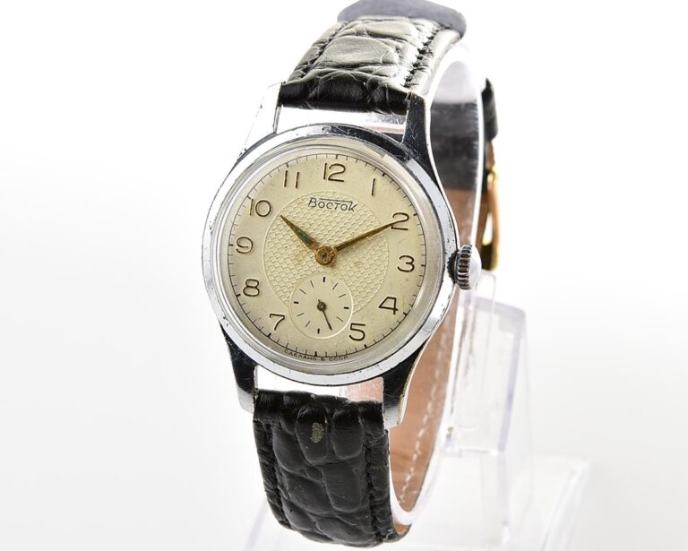 Vintage soviet Vostok mechanical wristwatch, from the 1st quarter of 1958