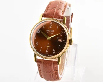 Vintage Soviet Wostok (Vostok) mechanical gold-plated wristwatch