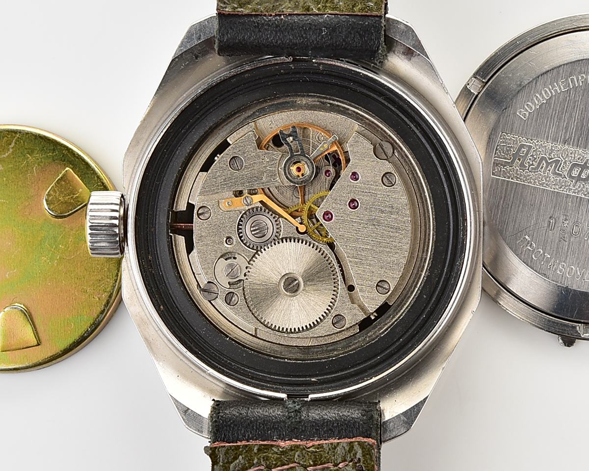 Soviet Vostok Amphibia mechanical wristwatch