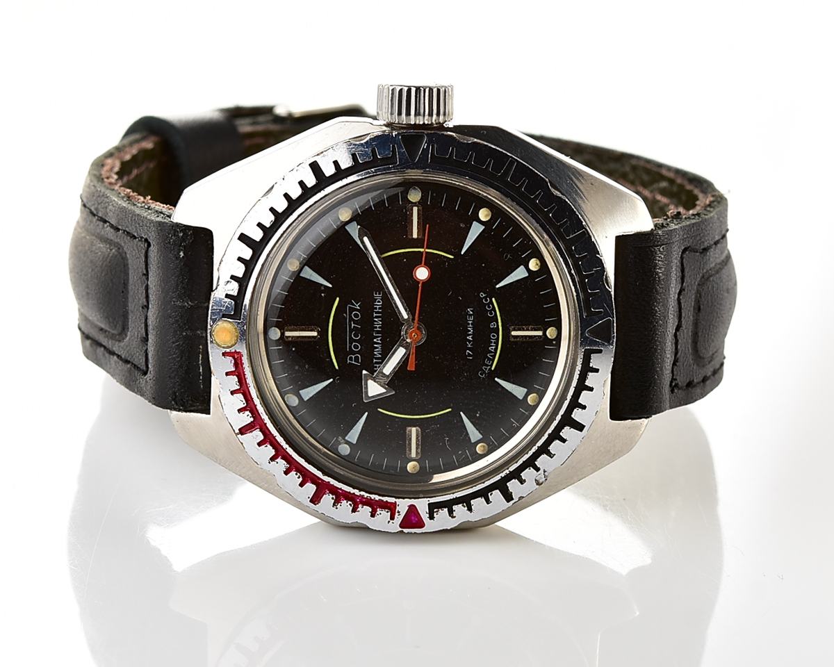 Soviet Vostok Amphibia mechanical wristwatch