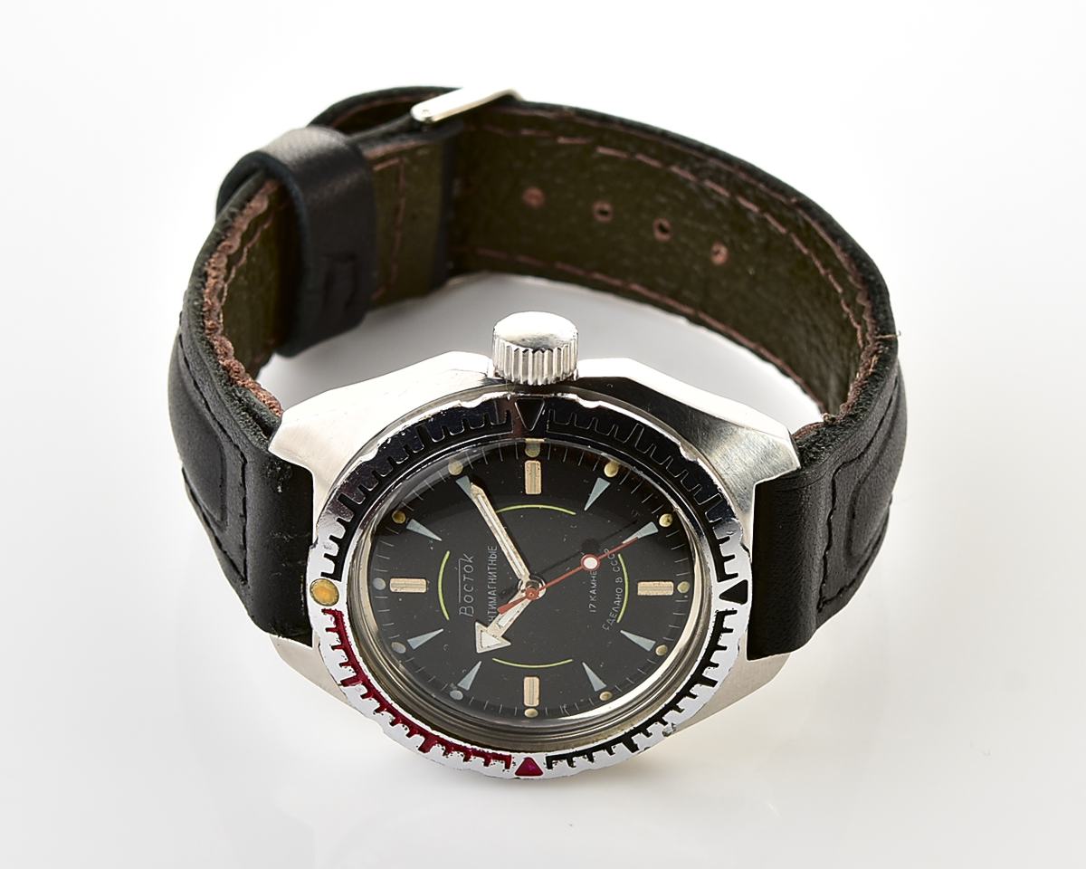 Soviet Vostok Amphibia mechanical wristwatch