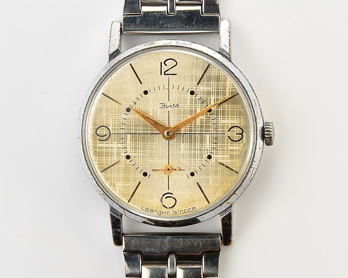 ZiM soviet mechanical watch with unusual dial