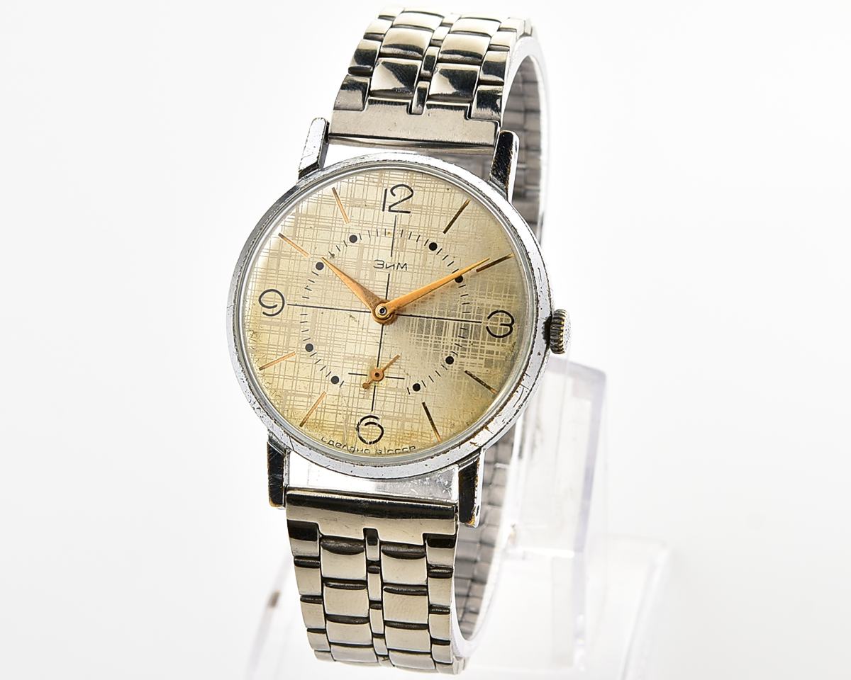 ZiM soviet mechanical watch with unusual dial