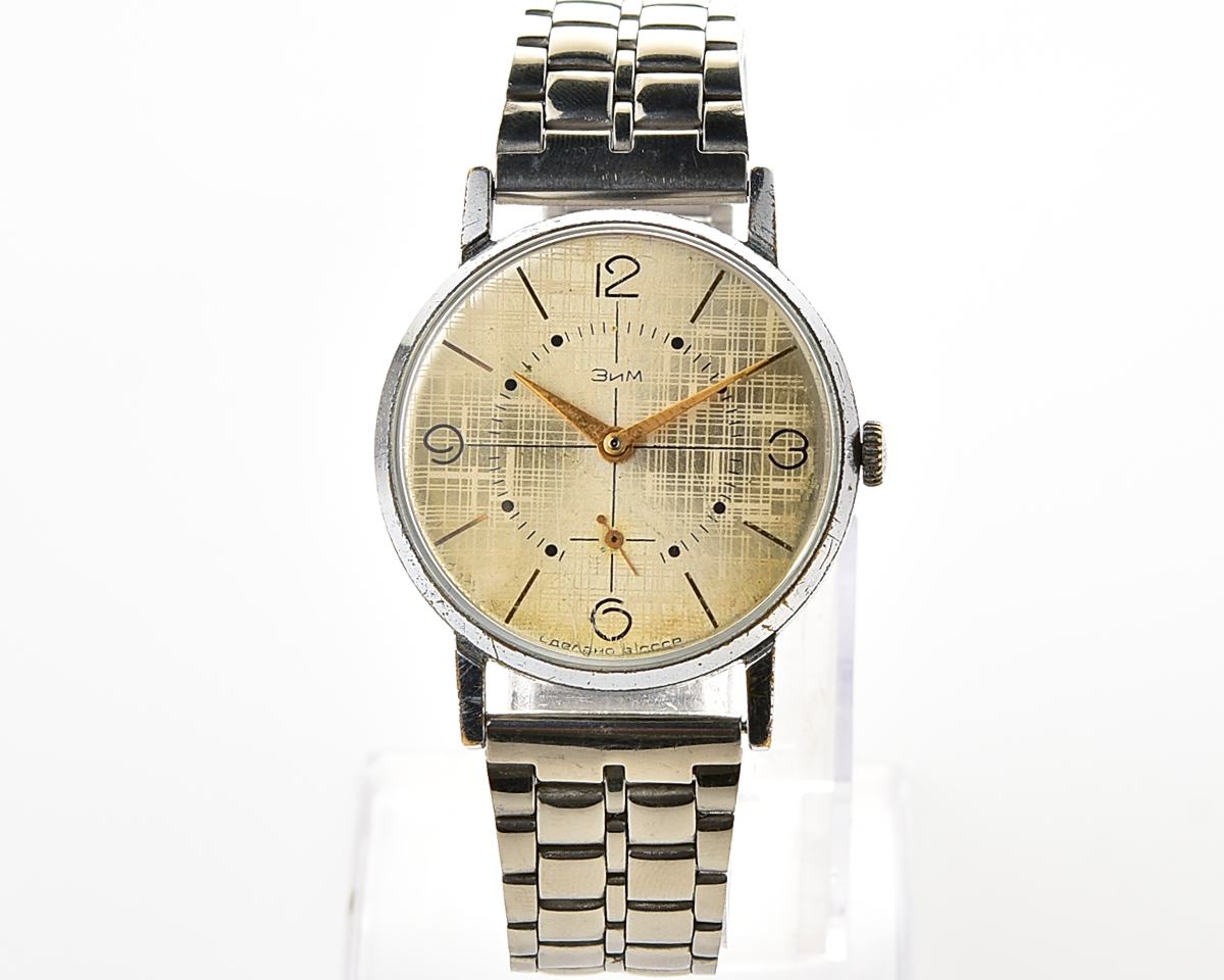 ZiM soviet mechanical watch with unusual dial
