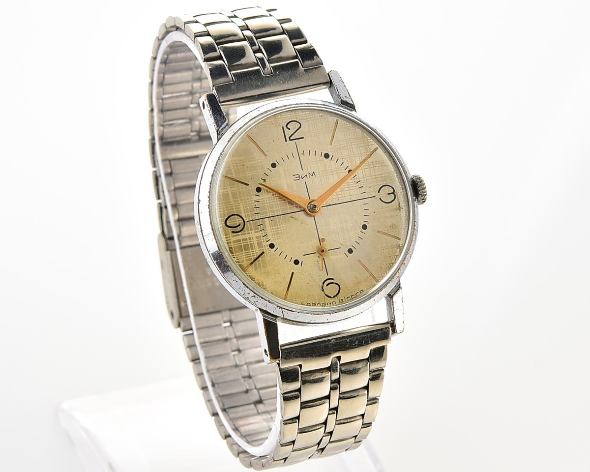 ZiM soviet mechanical watch with unusual dial