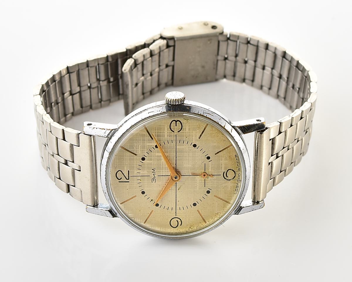 ZiM soviet mechanical watch with unusual dial