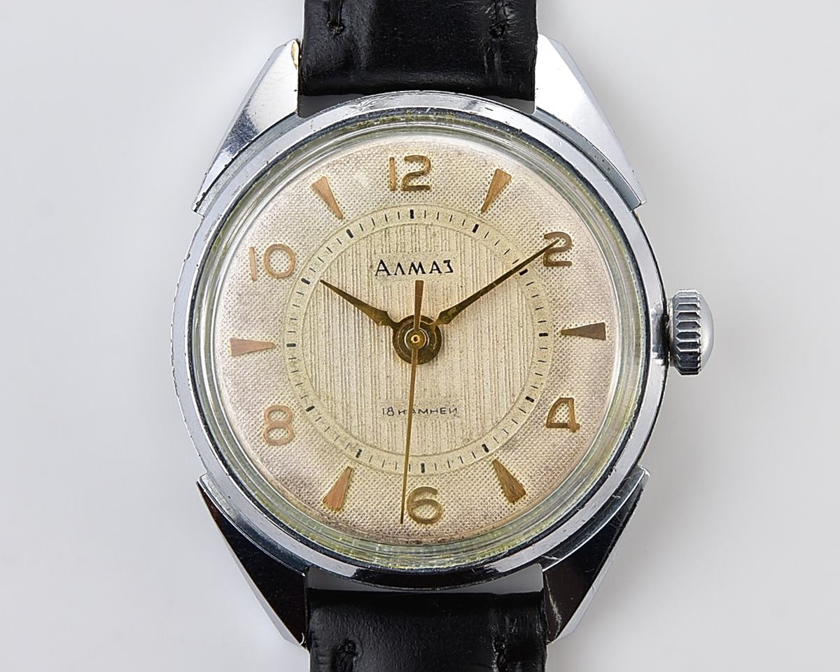 Vintage soviet ALMAZ mechanical wristwatch