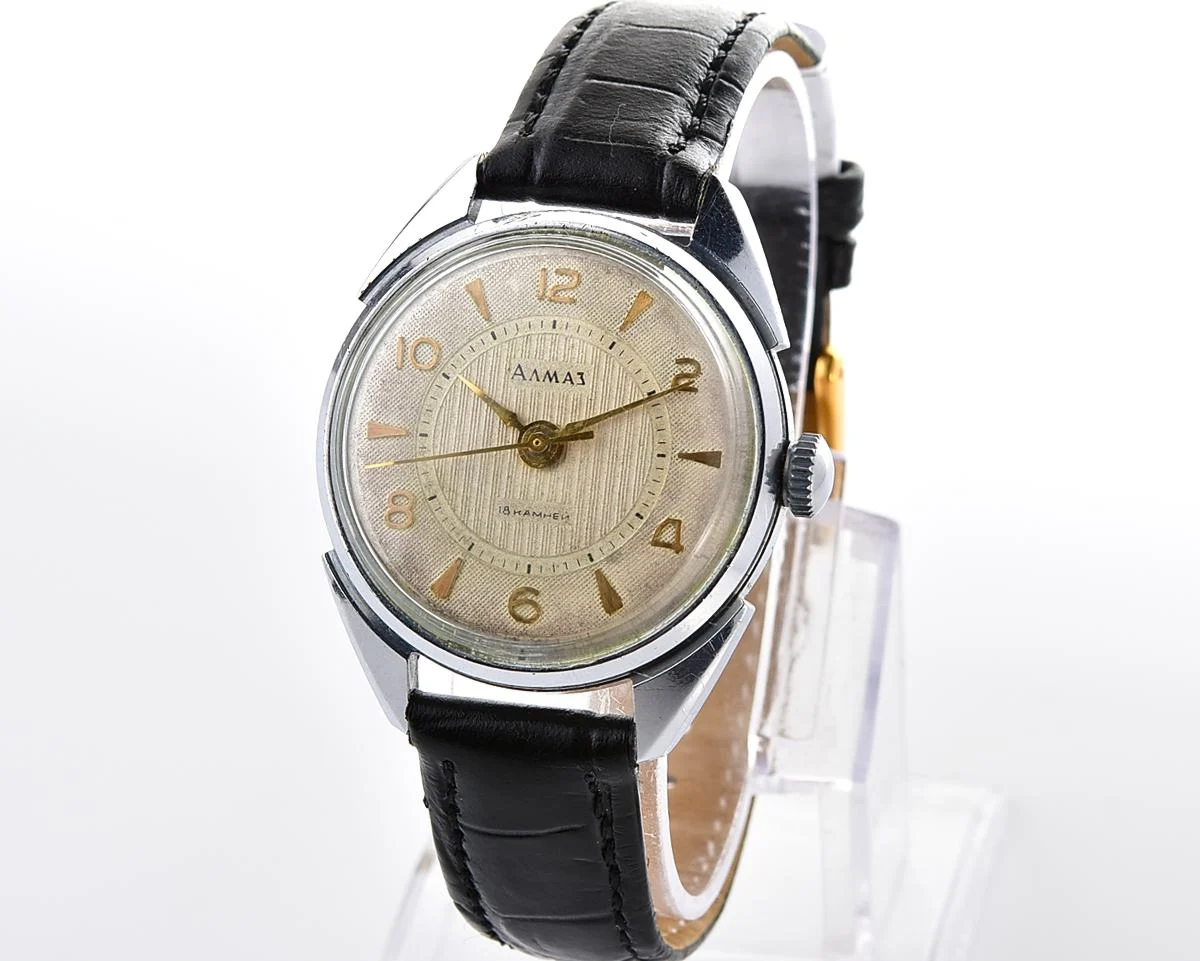 Vintage Soviet Almaz mechanical wristwatch