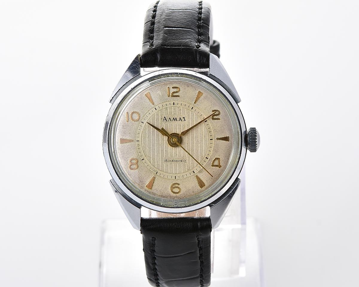 Vintage soviet ALMAZ mechanical wristwatch