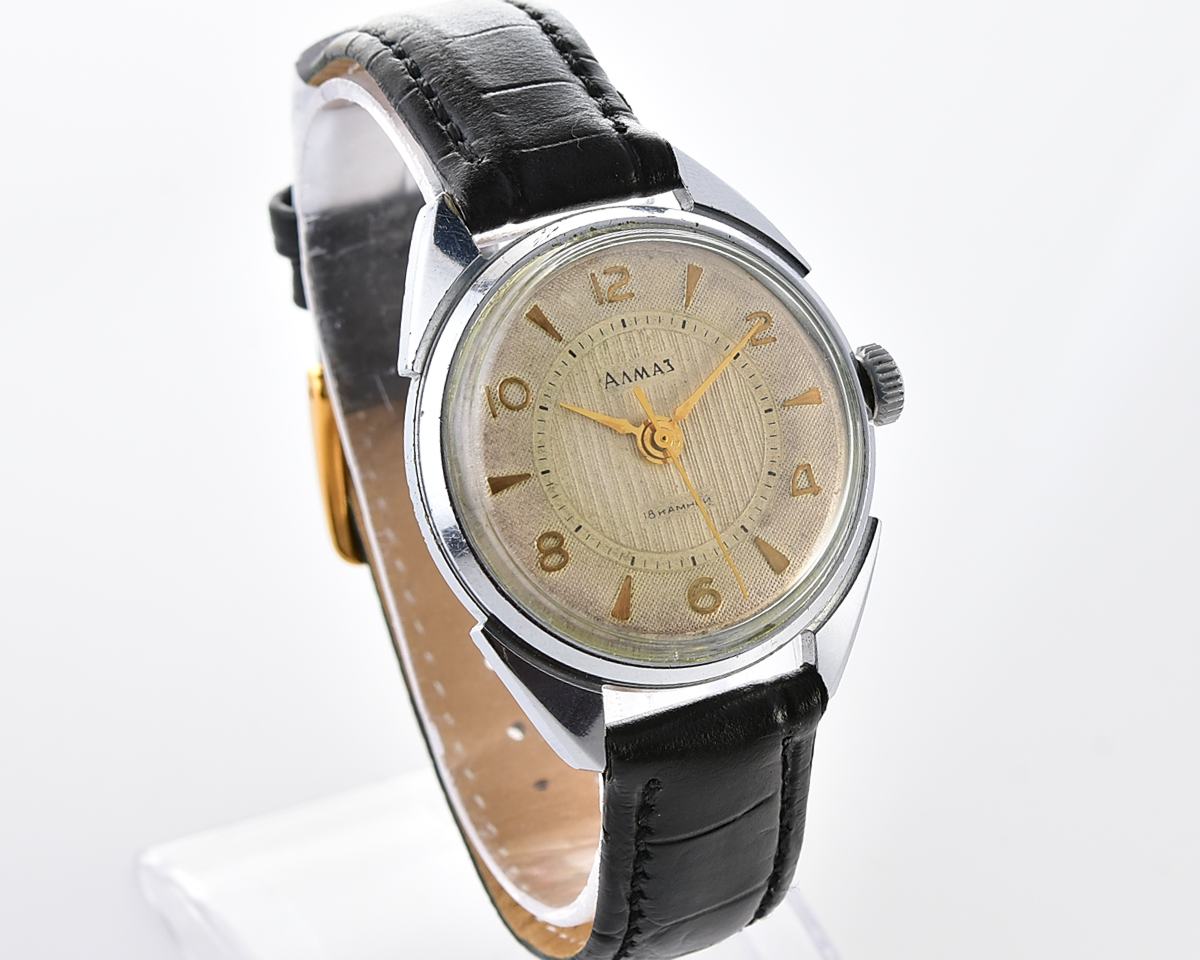 Vintage soviet ALMAZ mechanical wristwatch