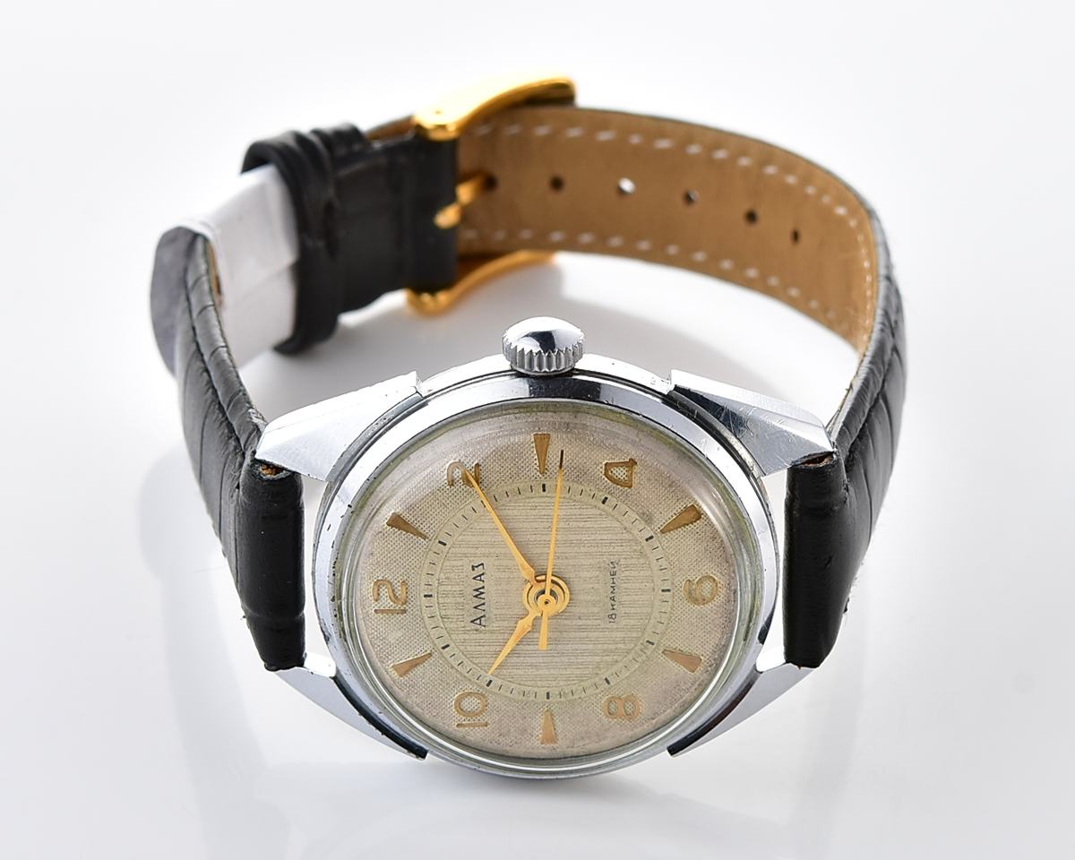 Vintage soviet ALMAZ mechanical wristwatch