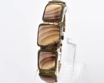 Chaika vintage wristwatch for ladies with stone bracelet