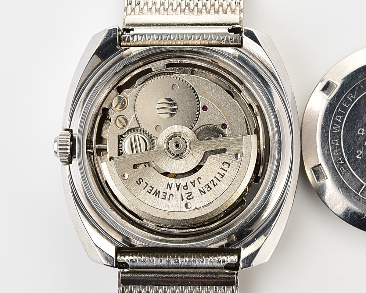 Vintage Citizen Automatic "Parawater" 21 Jewels mechanical watch from March 1972