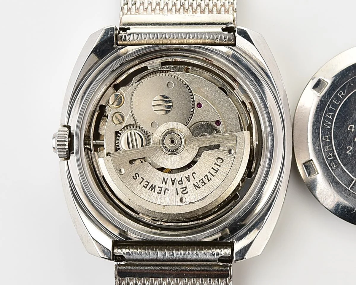 Vintage Citizen Automatic "Parawater" 21 Jewels mechanical watch from March 1972