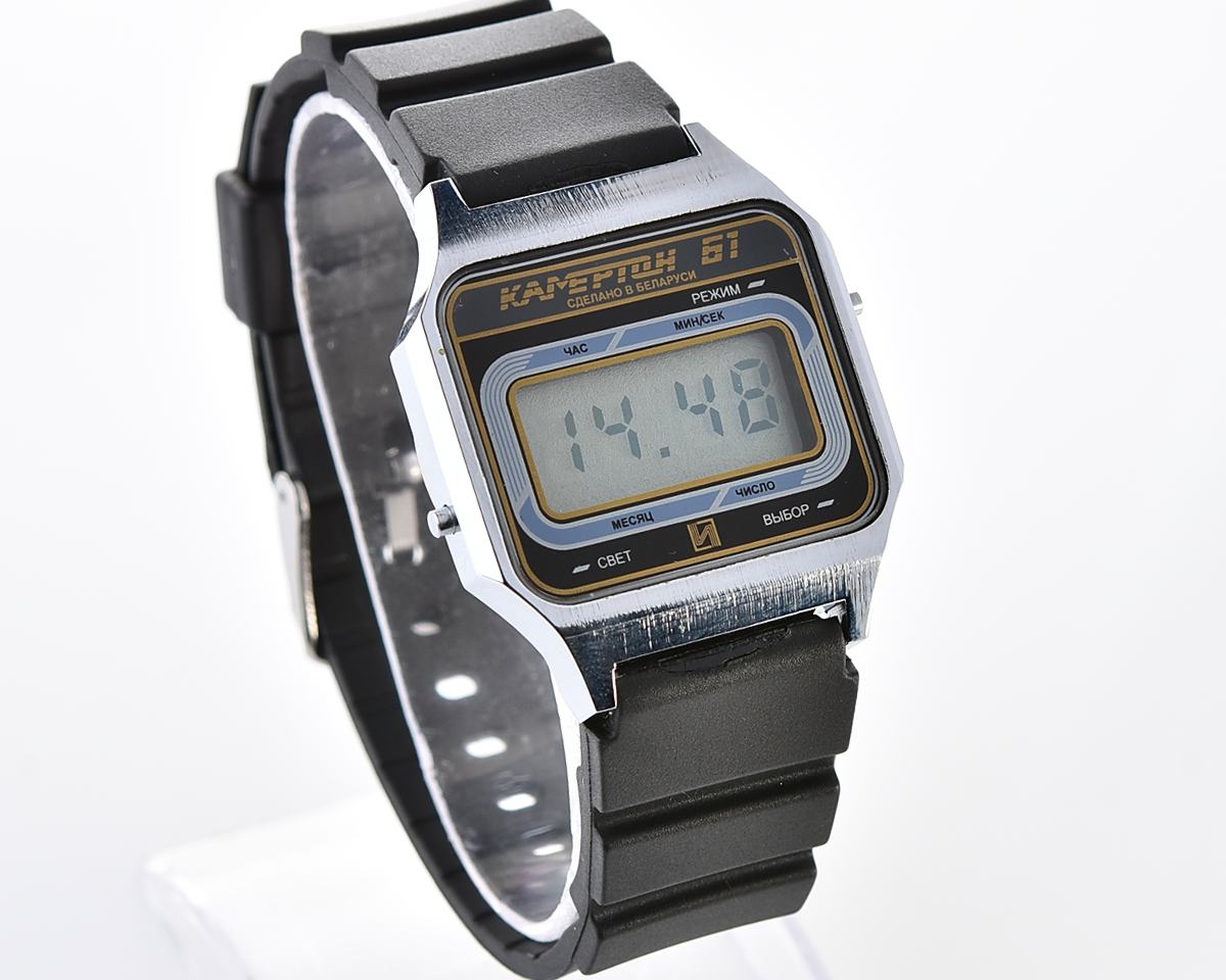 Vintage soviet Electronika Kamerton-61 digital wristwatch