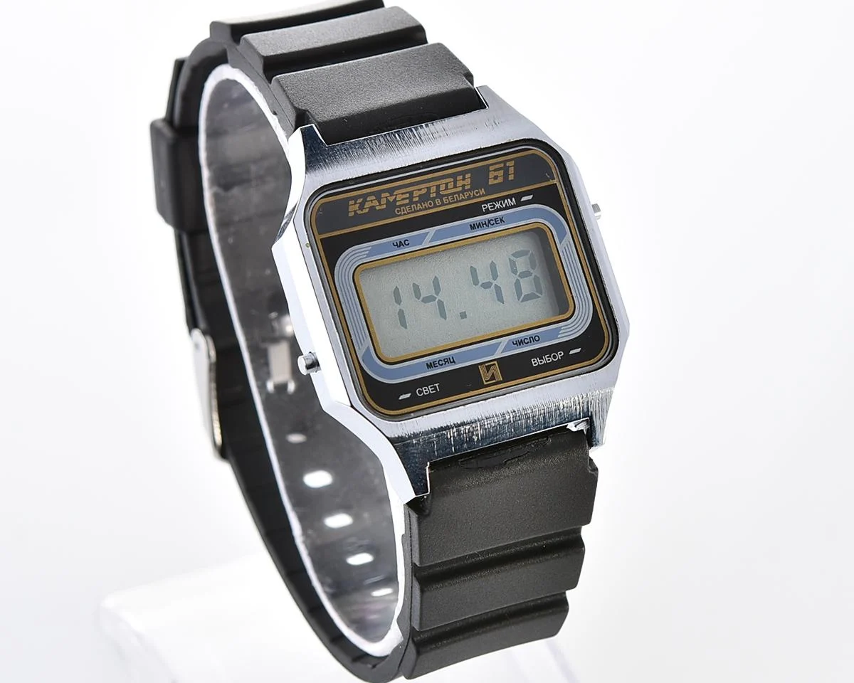Vintage Soviet Electronika Kamerton-61 digital wristwatch