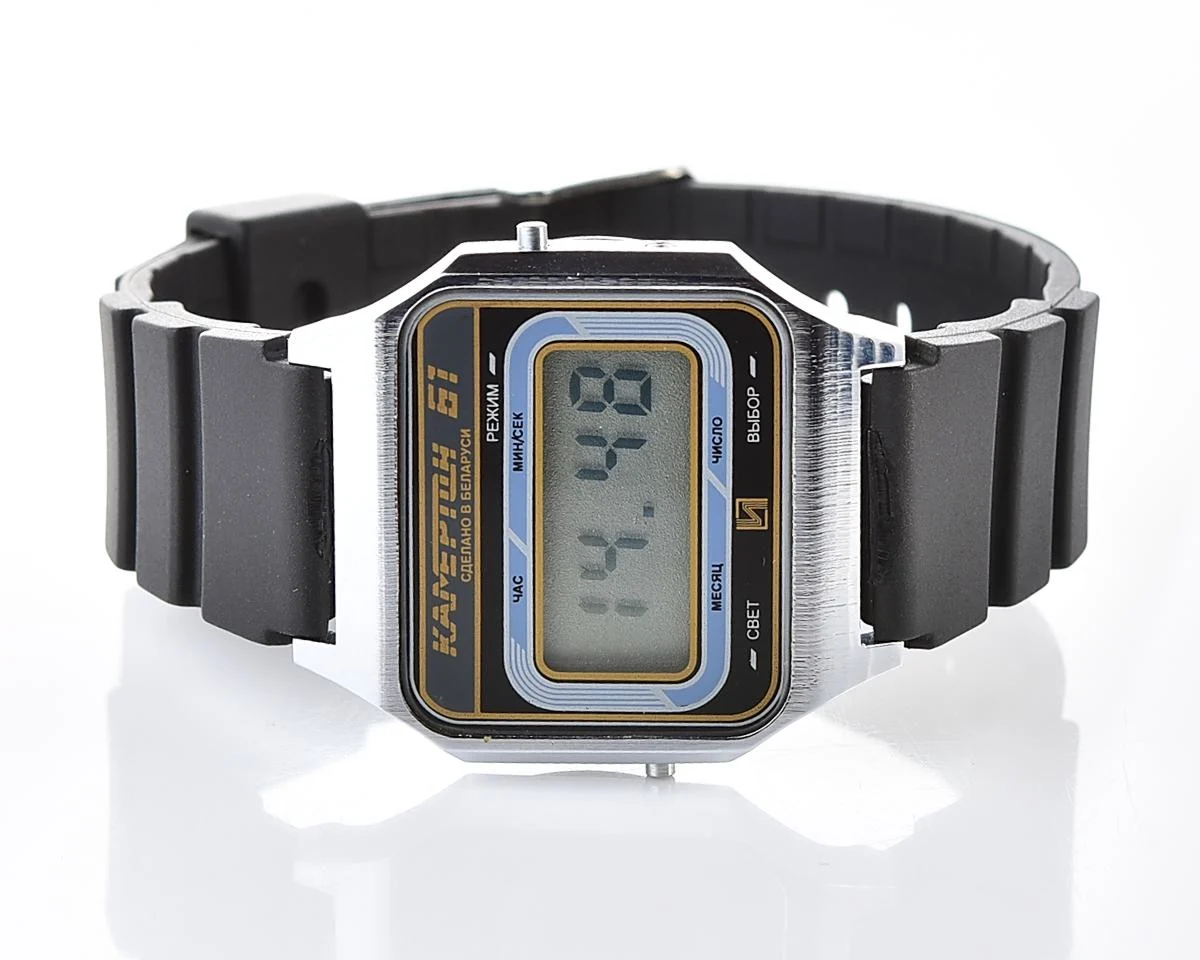 Vintage Soviet Electronika Kamerton-61 digital wristwatch