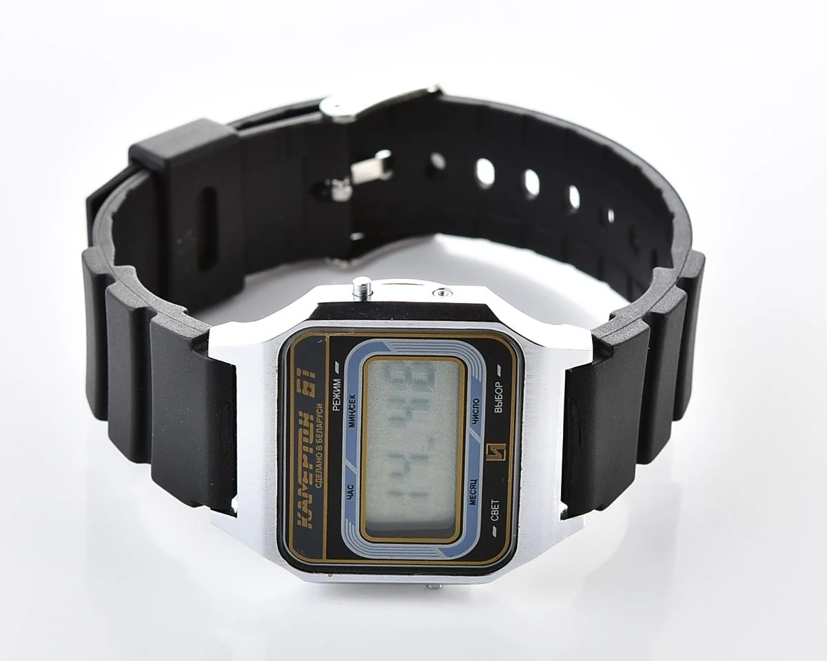 Vintage Soviet Electronika Kamerton-61 digital wristwatch