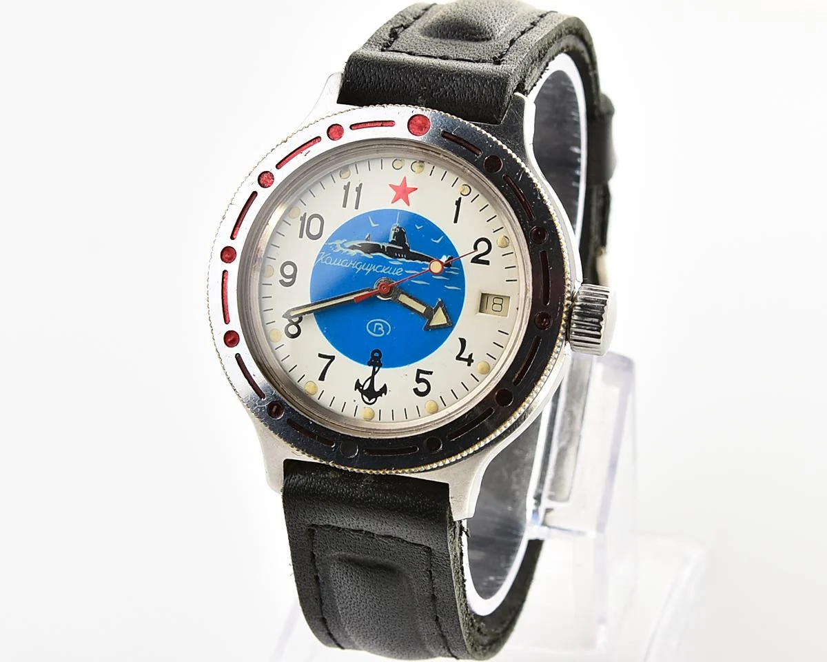 Vostok Amphibia mechanical watch - blue submarine!