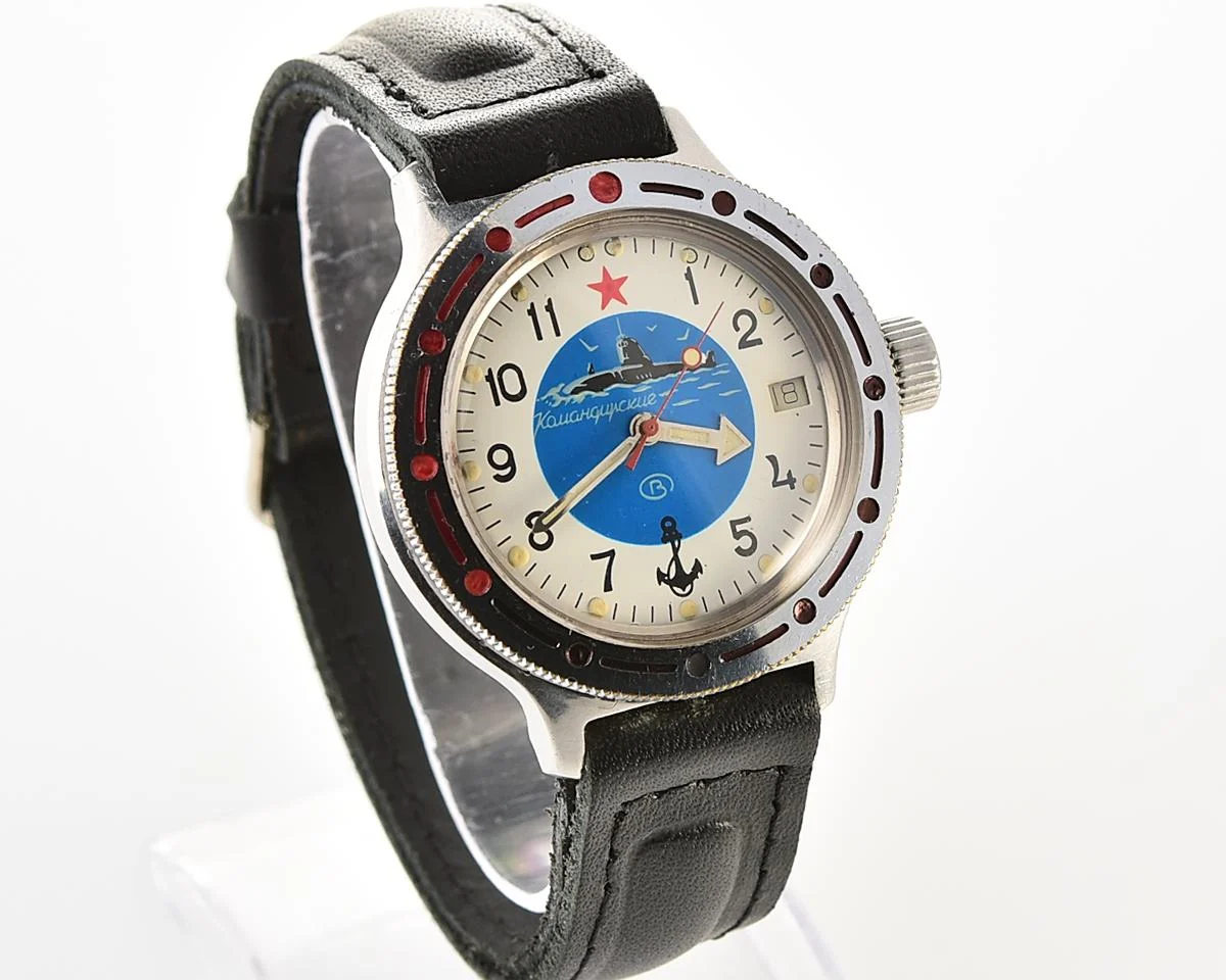 Vostok Amphibia mechanical watch - blue submarine!