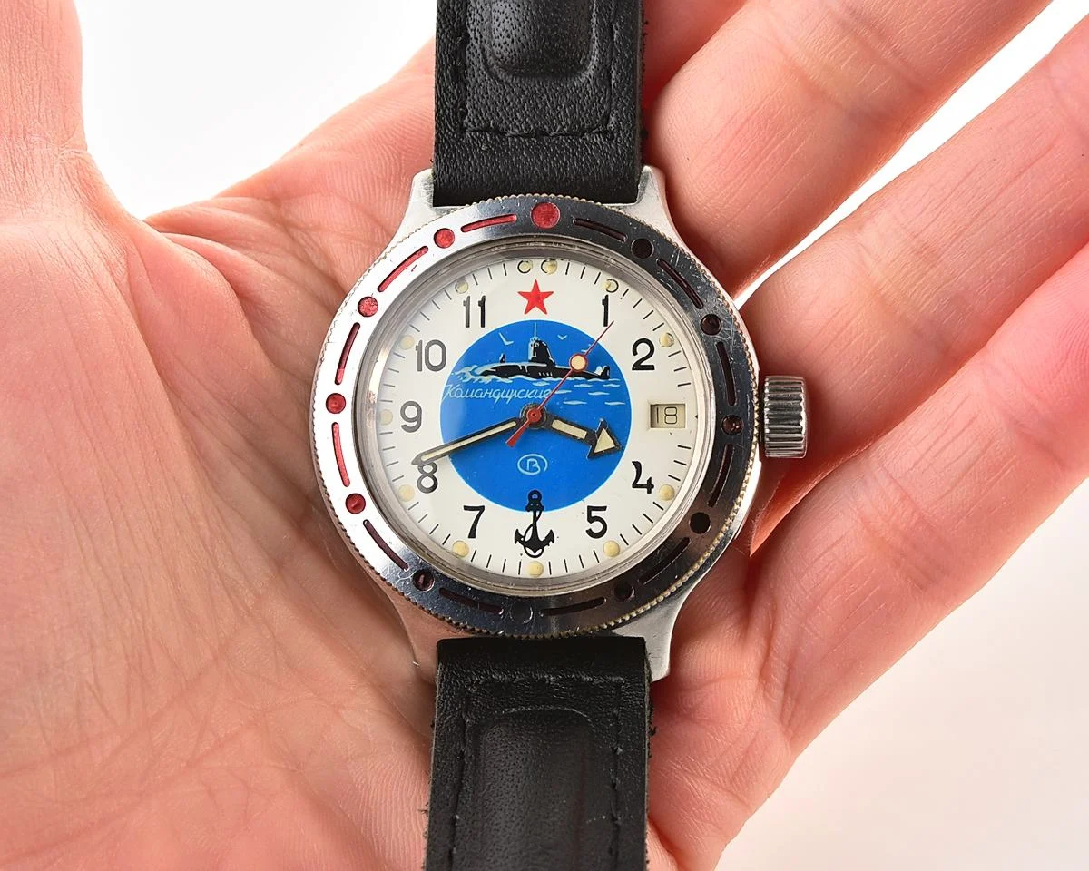 Vostok Amphibia mechanical watch - blue submarine!