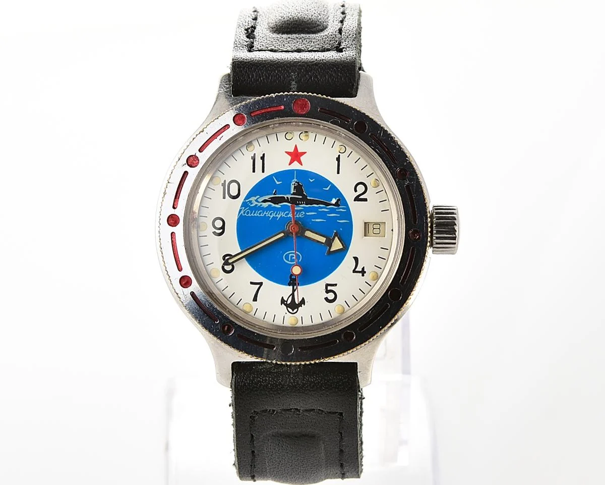 Vostok Amphibia mechanical watch - blue submarine!