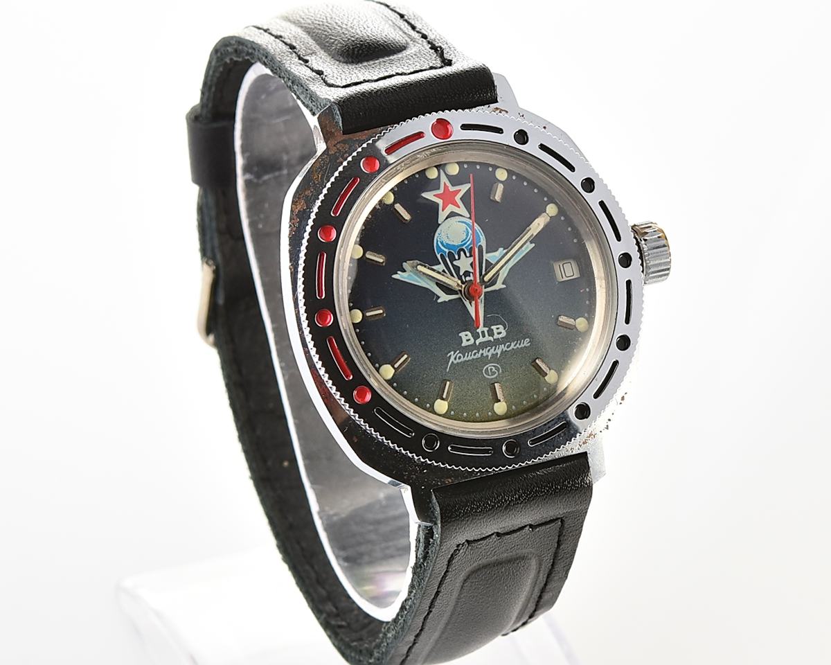 Komandirskie paratroopers mechanical wrist watch for airborn troops